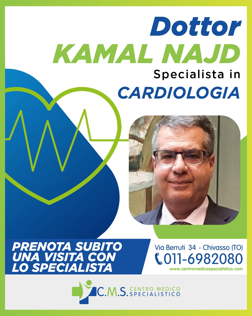 Nuovo specialista in Cardiologia Dottor Kamal Najd Nuovo specialista in Cardiologia Dottor Kamal Najd